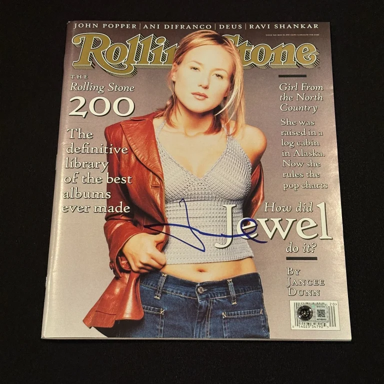 JEWEL Signed ROLLING STONE Magazine Beckett (BAS) Authenticated