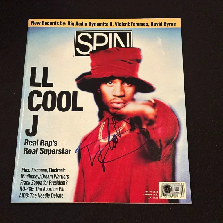 LL COOL J  Signed SPIN Magazine Beckett (BAS) Authenticated