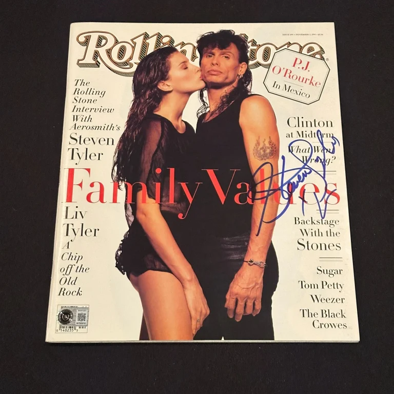 STEVEN TYLER Signed ROLLING STONE Magazine Beckett (BAS) Authenticated