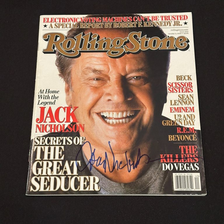 JACK NICHOLSON Signed ROLLING STONE Magazine Beckett (BAS) Authenticated