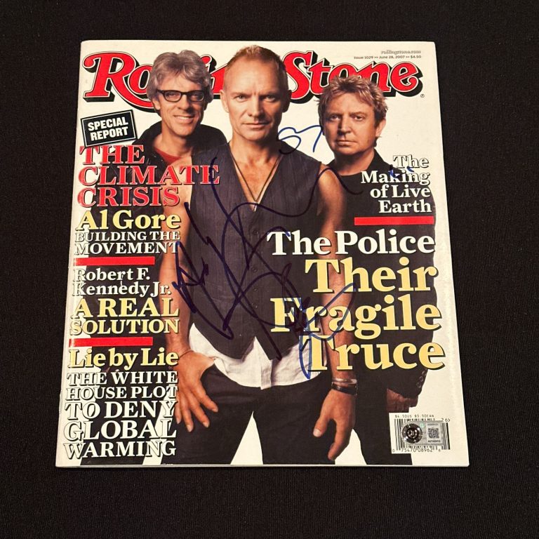 THE POLICE Signed ROLLING STONE Magazine Beckett (BAS) Complete! AUTO 10