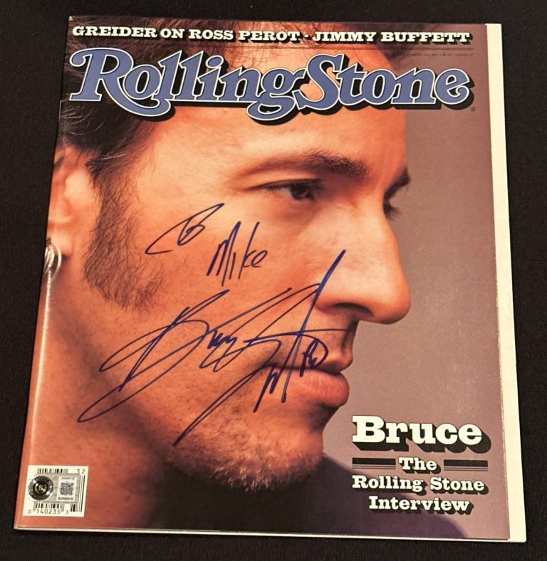 BRUCE SPRINGSTEEN Signed ROLLING STONE Magazine Beckett (BAS) Authenticated