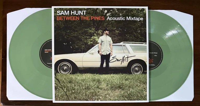 SIGNED Sam Hunt Between The Pines Autograph COVER Green Vinyl LP PSA DNA COA