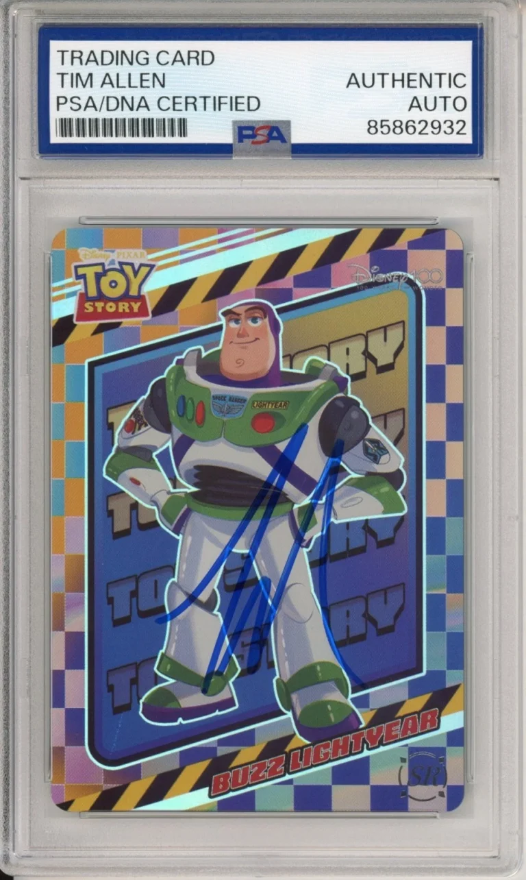 2023 KAKAWOW DISNEY 100 HOTBOX BUZZ LIGHTYEAR SIGNED CARD TIM ALLEN PSA DNA COA