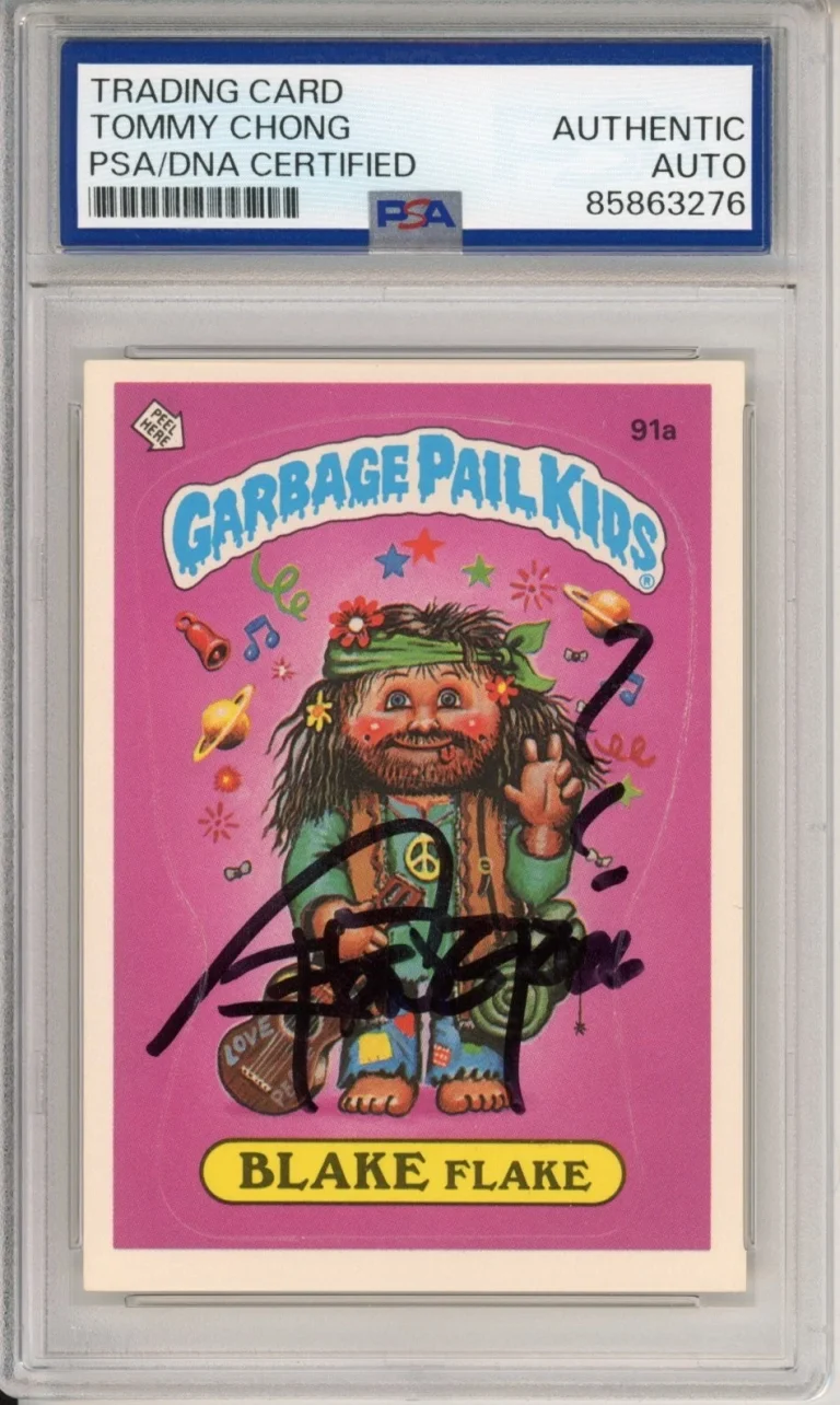 Tommy Chong SIGNED 1986 Topps GPK Garbage Pail Kid Blake Flake PSA DNA AUTOGRAPH