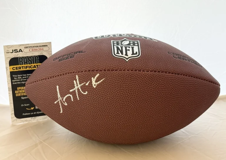 A. J. Hawk Green Bay Packers signed NFL Football autographed JSA