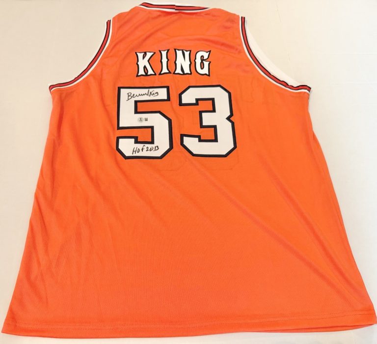Bernard King Tennessee Vols signed Custom jersey W/ HOF Beckett Witnessed