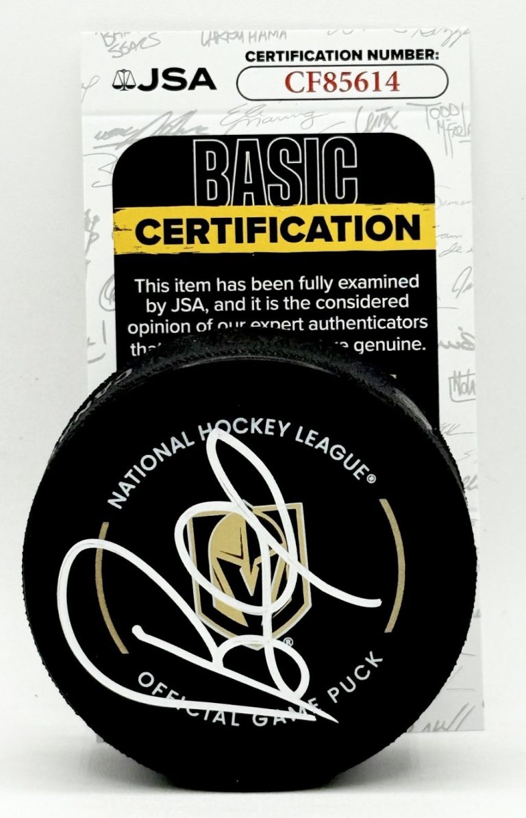 Bruce Cassidy signed Vegas Golden Knights Official Game Puck autographed JSA