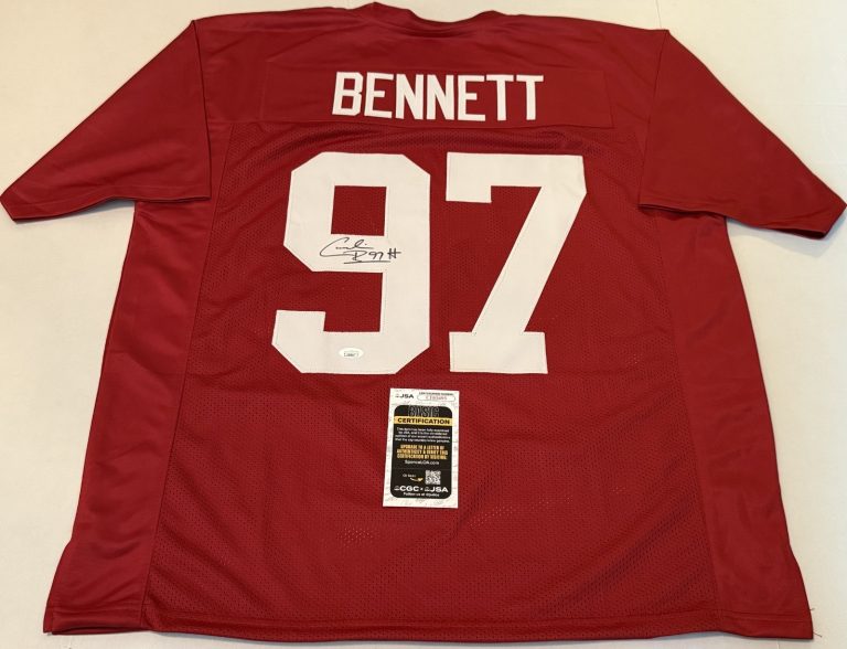 Cornelius Bennett Alabama Crimson Tide signed Custom jersey autographed JSA