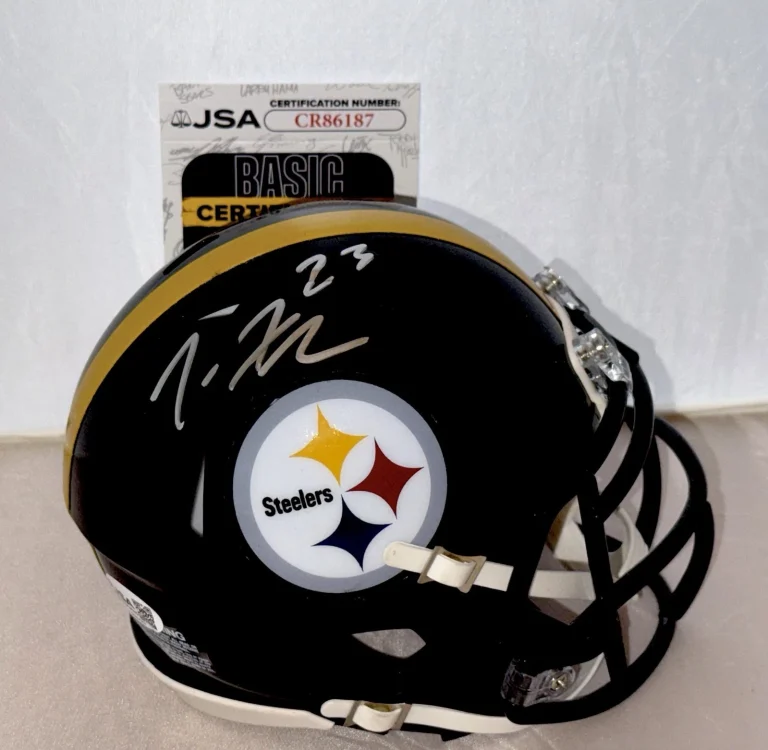 Joe Haden signed Pittsburgh Steelers mini helmet autographed JSA