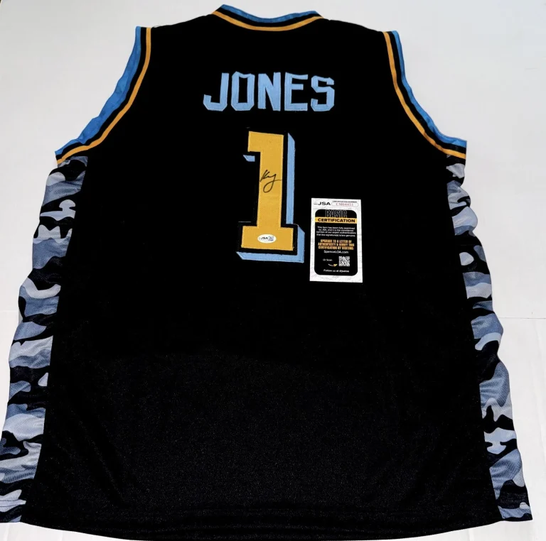 Kam Jones Marquette Golden Eagles signed Custom jersey autographed JSA