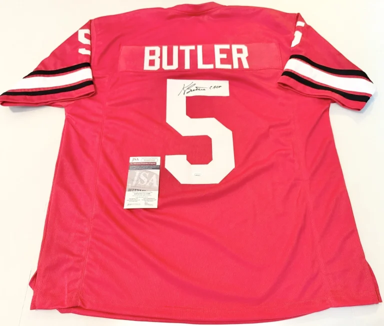 Kevin Butler Georgia Bulldogs signed Custom jersey W/ CHOF JSA Witnessed