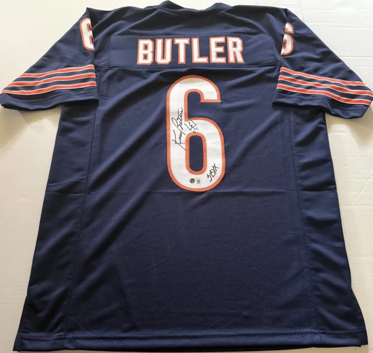 Kevin Butler Chicago Bears signed Custom jersey W/ SB XX Beckett Witnessed