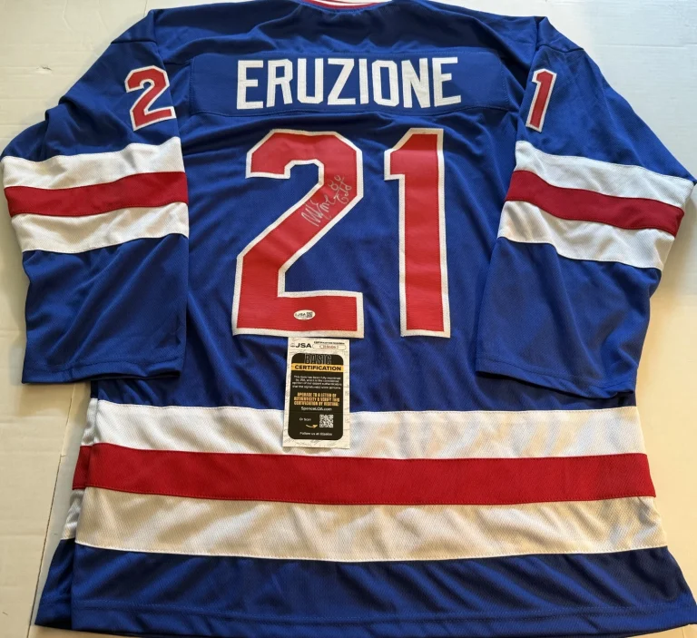 Mike Eruzione Team USA signed Custom jersey autographed Miracle On Ice JSA COA
