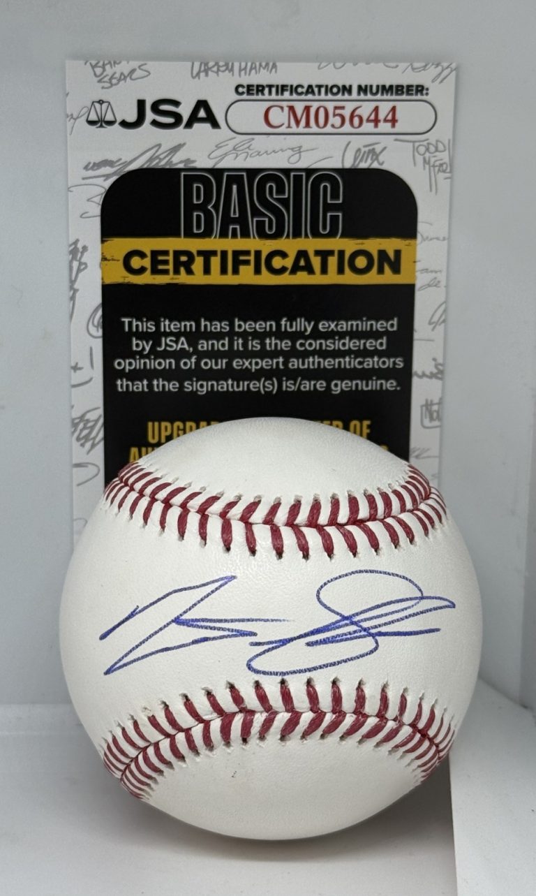 Matt Shaw Chicago Cubs signed MLB Baseball Ball autographed JSA COA