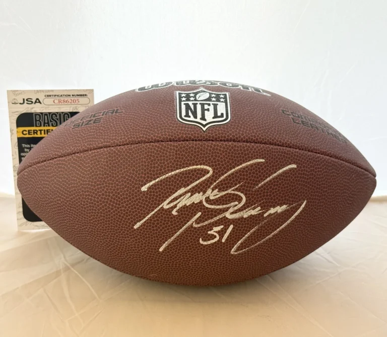 Paul Posluszny Jaguars Bills signed NFL Football autographed JSA