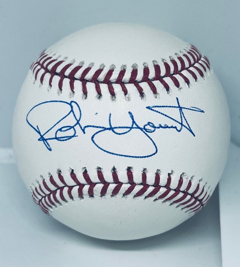 Robin Yount Milwaukee Brewers signed MLB Baseball Ball Beckett Witnessed