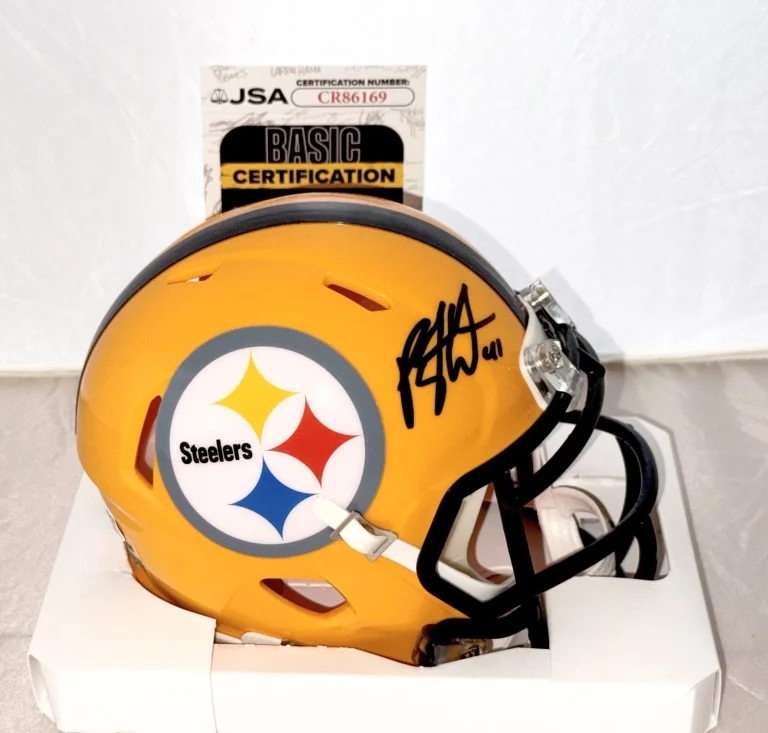 Payton Wilson signed Pittsburgh Steelers mini helmet autographed JSA