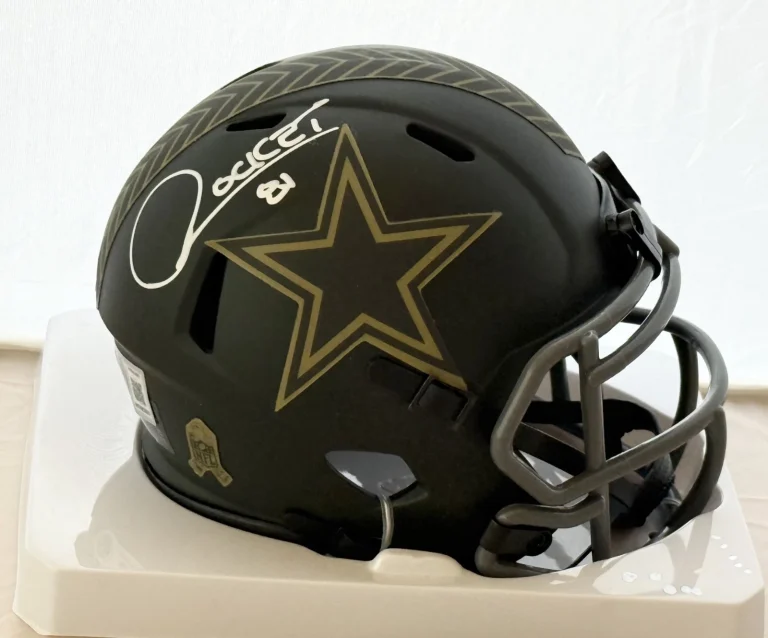 Rocket Ismail signed Dallas Cowboys STS mini helmet autographed Beckett Witness