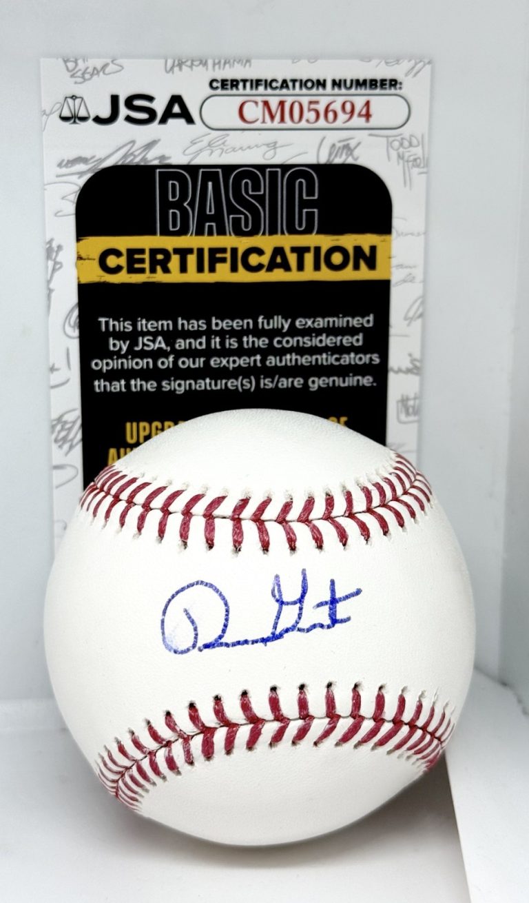Ron Gant Cardinals Braves signed MLB Baseball Ball autographed JSA COA