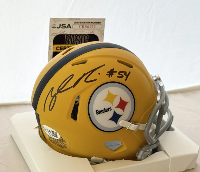 Zach Frazier signed Pittsburgh Steelers Alt mini helmet autographed JSA