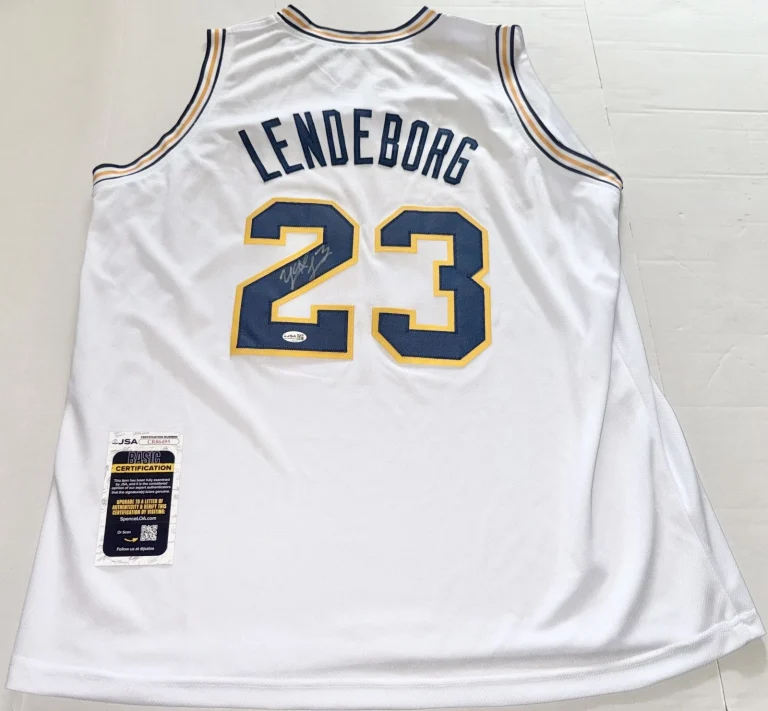 Yaxel Lendeborg Michigan Wolverines signed White Custom jersey autographed JSA