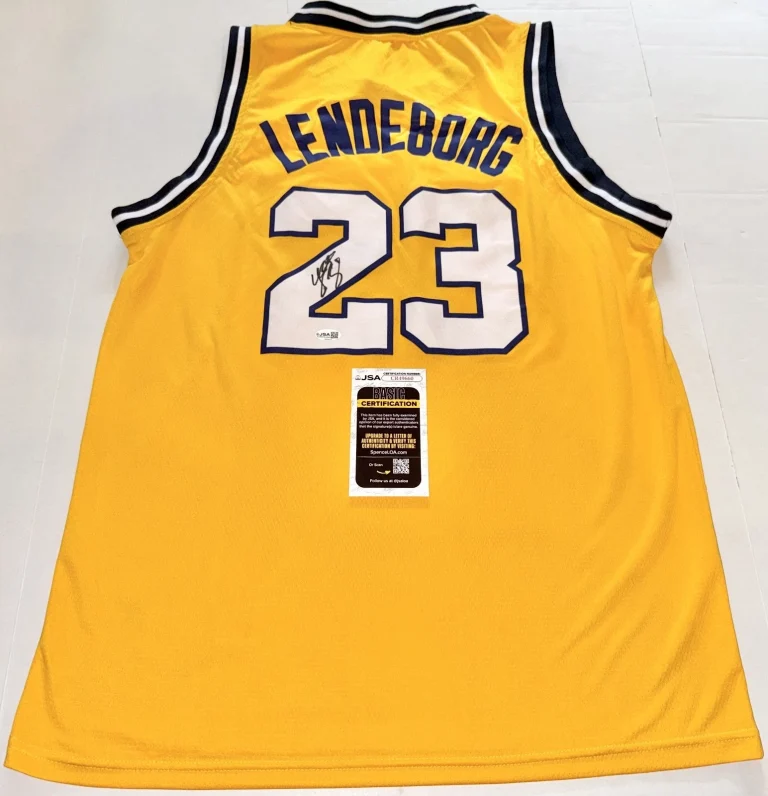 Yaxel Lendeborg signed Michigan Wolverines jersey autographed JSA