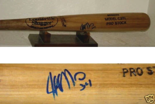JEFF NIEMANN AUTOGRAPHED BAT (RAYS) W/ PROOF! - Spring Training Used Bat!