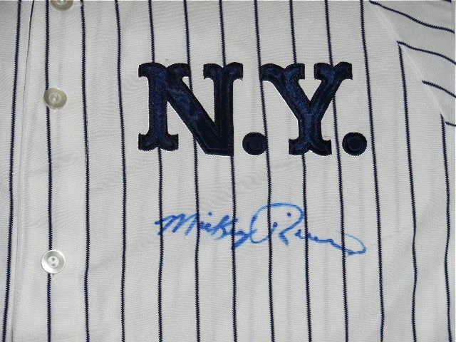 MICKEY RIVERS AUTOGRAPHED JERSEY (YANKEES) W/ PROOF!