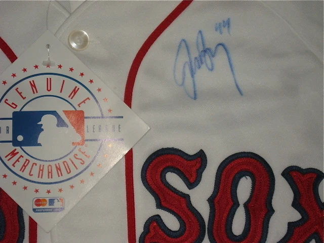 JASON BAY AUTOGRAPHED JERSEY (RED SOX) W/ PROOF!