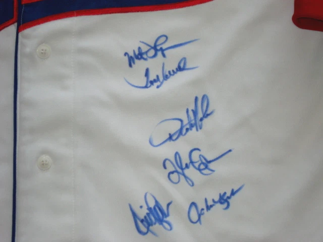 PHILADELPHIA PHILLIES GREATS TEAM SIGNED JERSEY (PROOF)