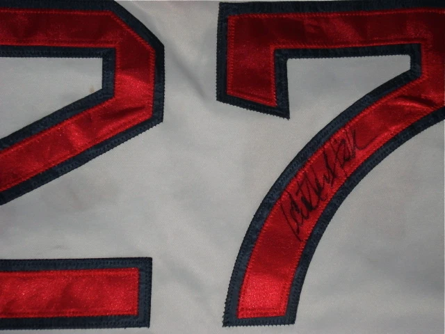 CARLTON FISK AUTOGRAPHED JERSEY (RED SOX) W/ PROOF!