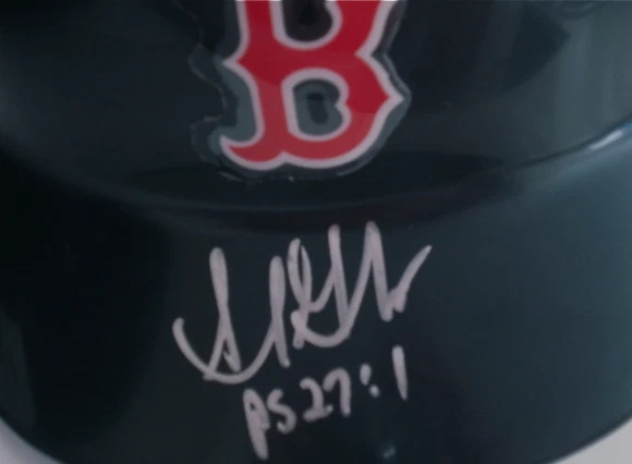 ADRIAN GONZALEZ AUTOGRAPHED BATTING HELMET (RED SOX) W/ PROOF!
