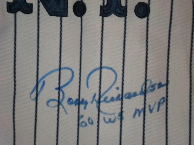 BOBBY RICHARDSON AUTOGRAPHED JERSEY (YANKEES) W/ PROOF!