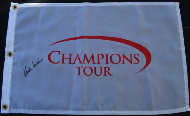 HALE IRWIN AUTOGRAPHED CHAMPIONS TOUR GOLF FLAG (W/ PROOF!)