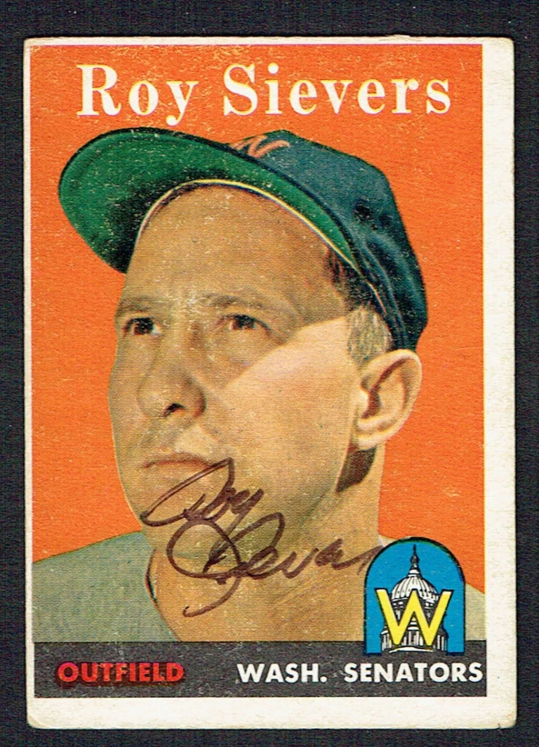 Roy Sievers #250 signed autograph auto 1958 Topps Baseball Trading Card