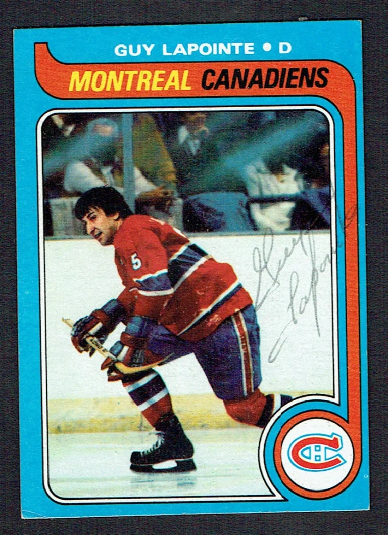 Guy Lapointe #135 signed autograph auto 1979-80 Topps Hockey Trading Card