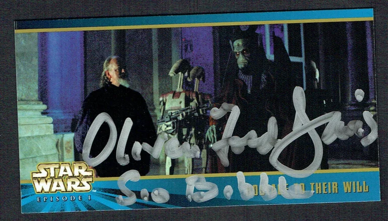 Oliver Ford Davies signed autograph Topps Widevision Star Wars Gov. Sio Bibble