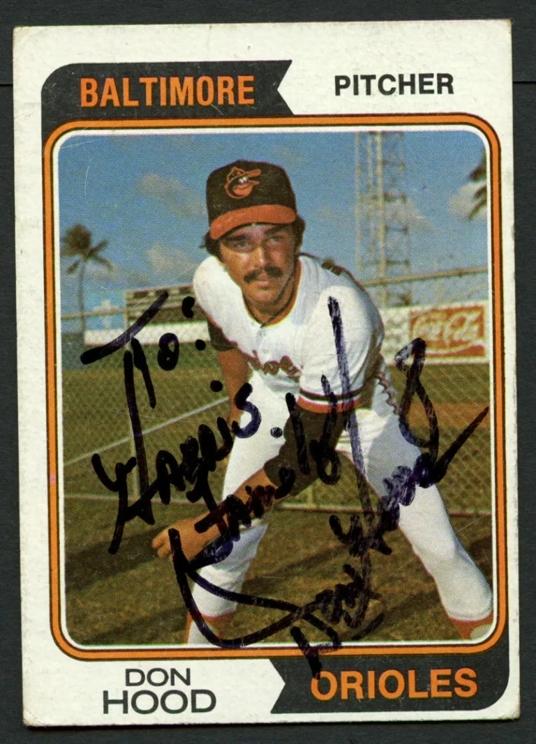 Don Hood #436 signed autograph auto 1974 Topps Baseball Trading Card