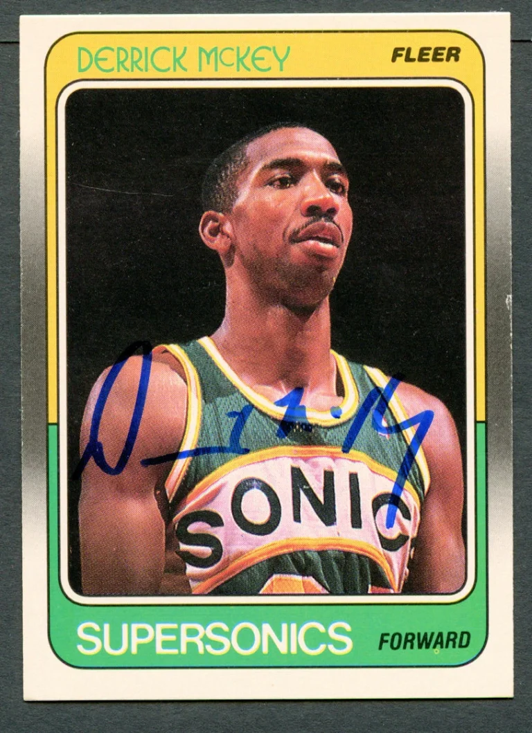 Derrick McKey #109 signed autograph auto 1988-89 Fleer Basketball Trading Card