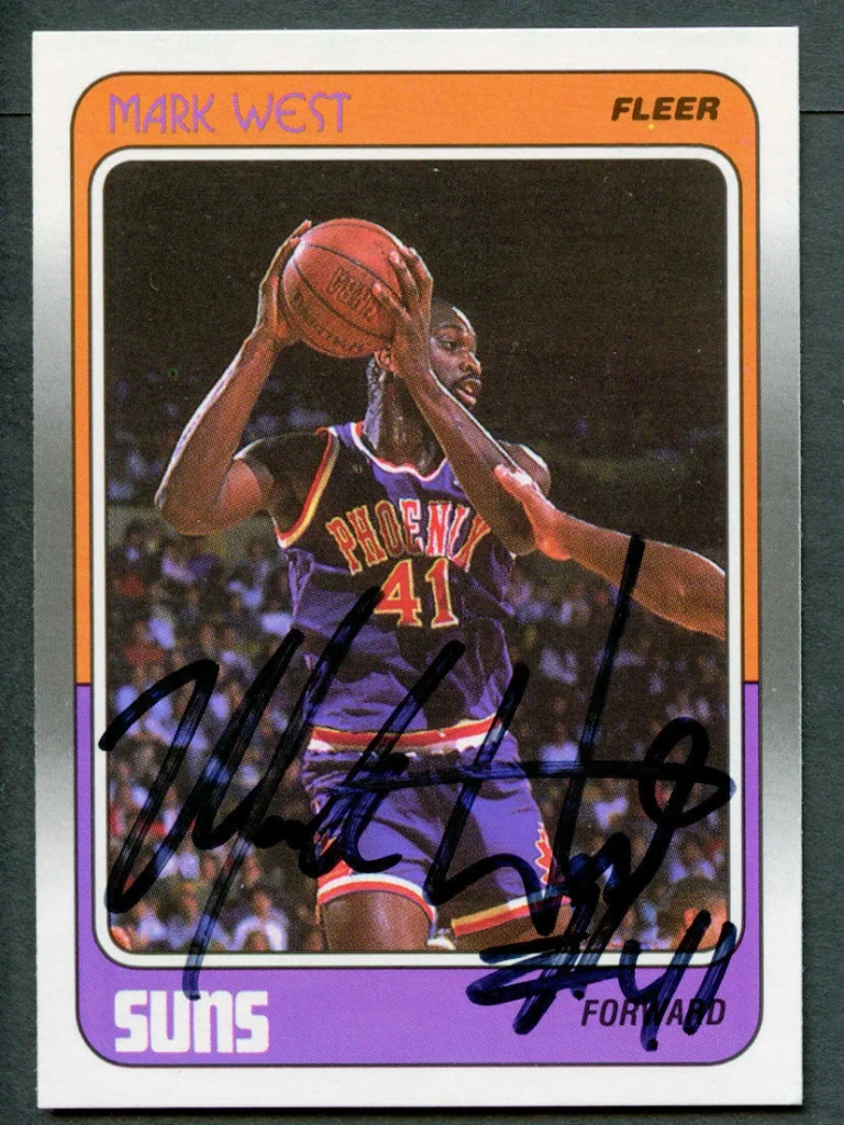 Mark West #91 signed autograph auto 1988-89 Fleer Basketball Trading Card