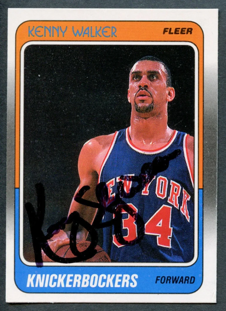 Kenny Walker #83 signed autograph auto 1988-89 Fleer Basketball Trading Card