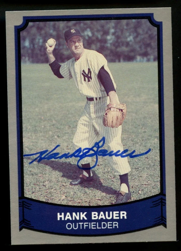 Hank Bauer #144 signed autograph auto 1989 Pacific Baseball Legends Card