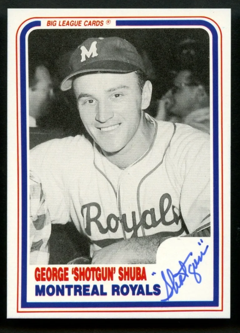 George Shotgun Shuba #28 signed autograph 1985 Big League Cards Baseball Card ~