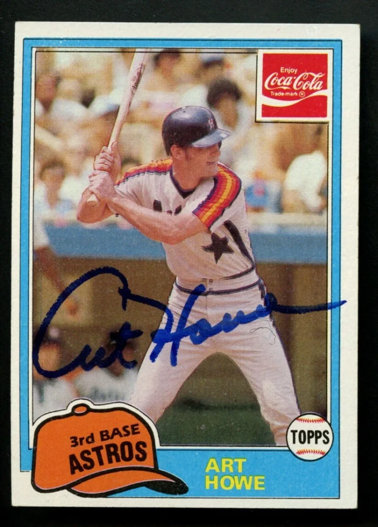 Art Howe #4 signed autograph auto 1981 Topps Coca-Cola or Coke Baseball Card ~