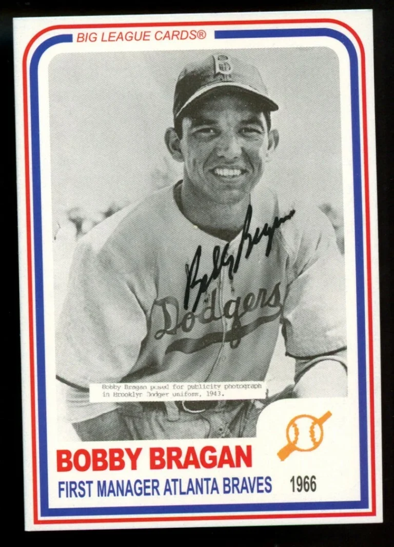 Bobby Bragan #12 0357-04 signed autograph auto Big League Cards Baseball Card ~