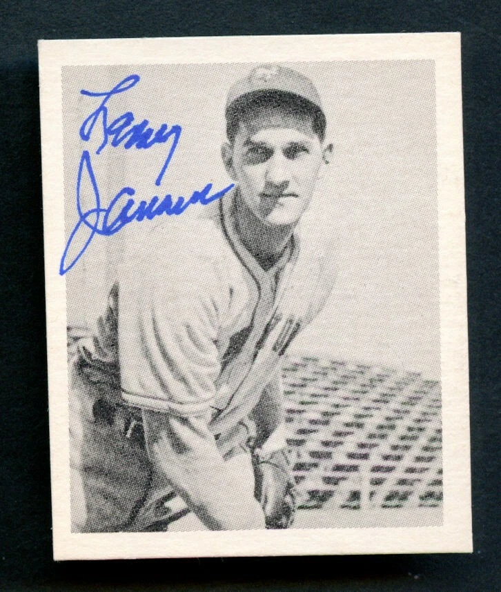 Larry Jansen #23 signed autograph auto 1948 Bowman Gum 1978 Reprint Card ~