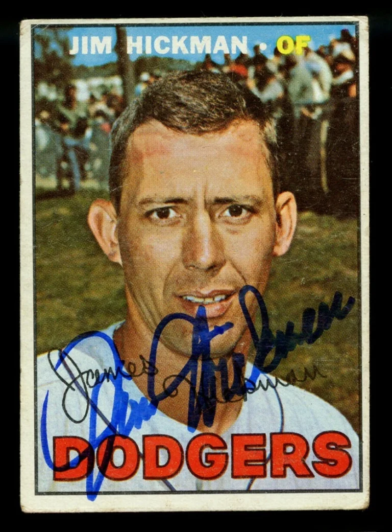 Jim Hickman #346 signed autograph auto 1967 Topps Baseball Trading Card