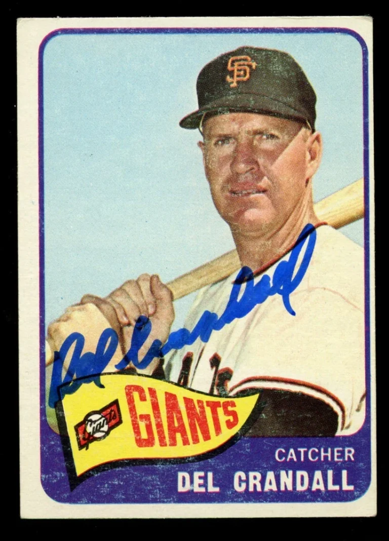 Del Crandall #68 signed autograph auto 1965 Topps Baseball Trading Card