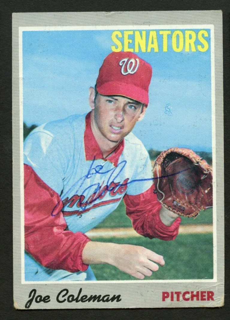 Joe Coleman #127 signed autograph auto 1970 Topps Baseball Trading Card